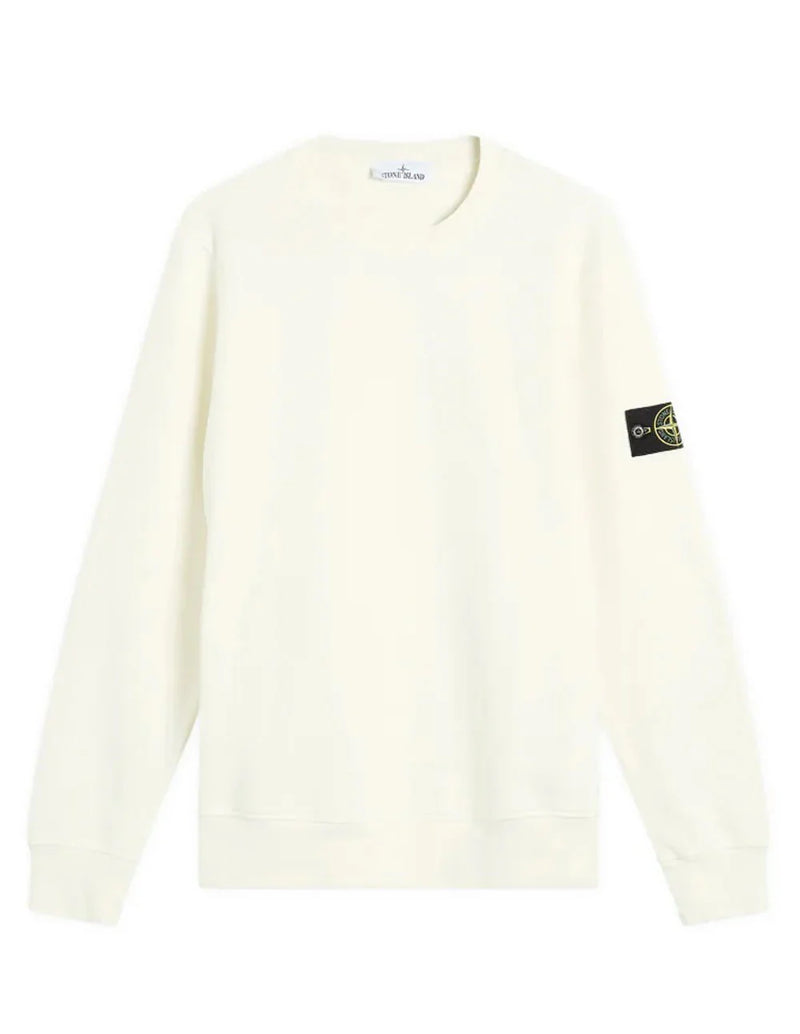 Sudadera Stone Island con Logo Beige Hombre