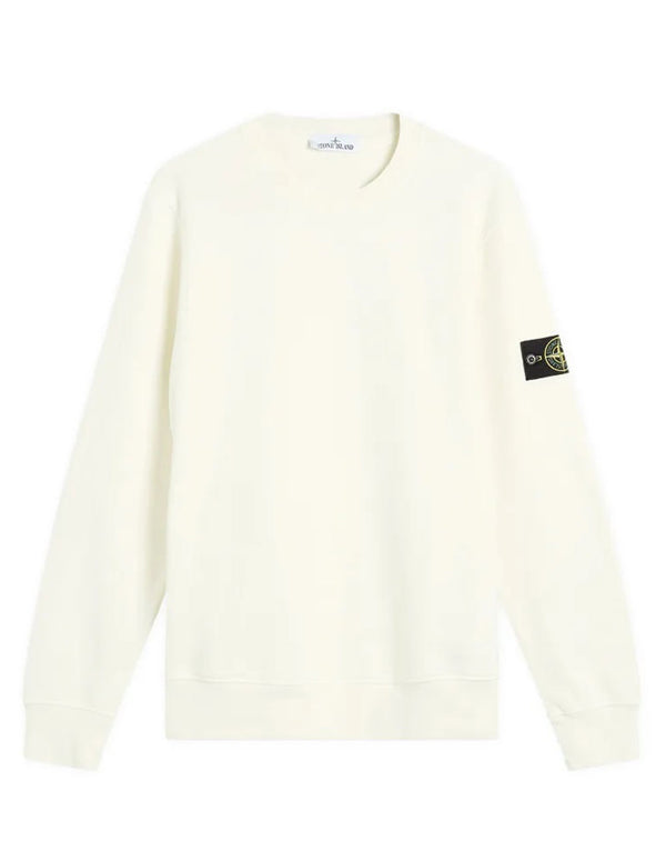 Sudadera Stone Island con Logo Beige Hombre