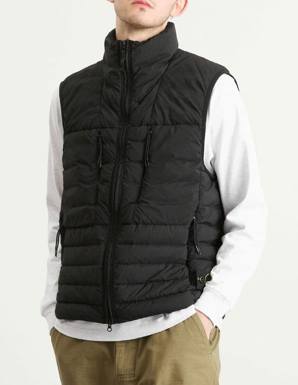 Chaleco Stone Island Seamless Tunnel Nylon Down-TC Light Negro Hombre