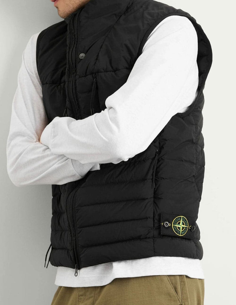 Chaleco Stone Island Seamless Tunnel Nylon Down-TC Light Negro Hombre