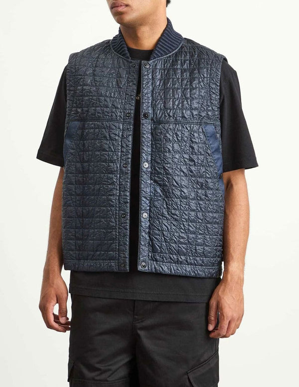 Chaleco Stone Island Crinkle Reps Quilted-TC Azul Hombre