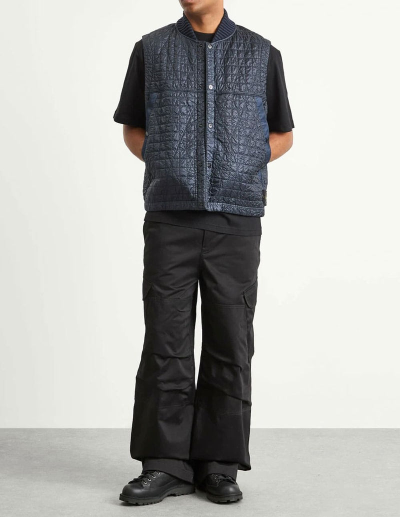 Chaleco Stone Island Crinkle Reps Quilted-TC Azul Hombre