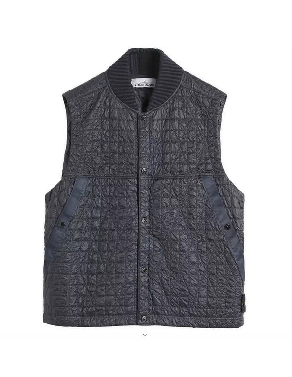 Chaleco Stone Island Crinkle Reps Quilted-TC Azul Hombre