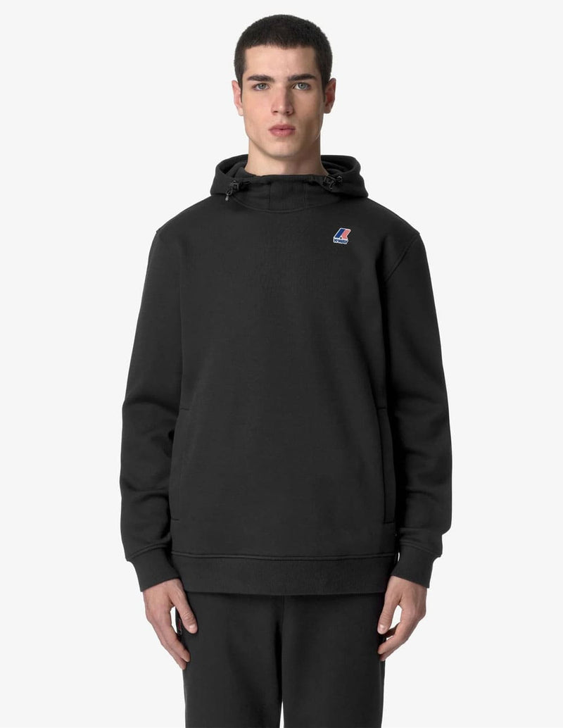 Sudadera con Capucha K-Way Le Vrai Durance Negra Unisex