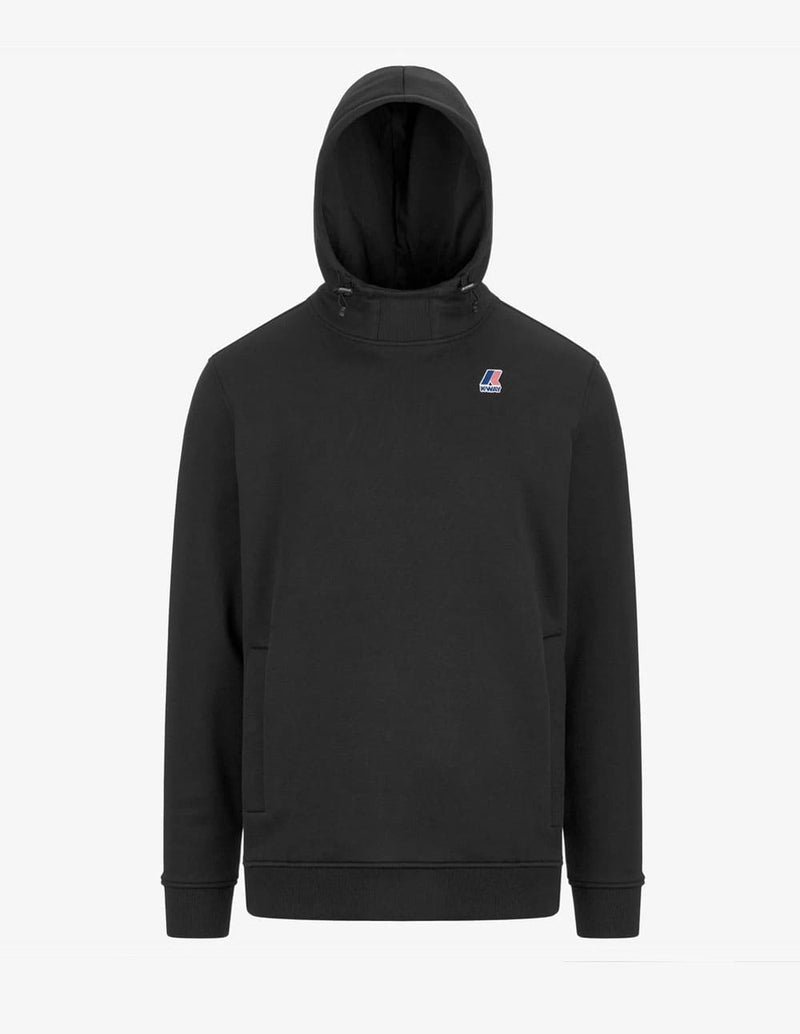 Sudadera con Capucha K-Way Le Vrai Durance Negra Unisex