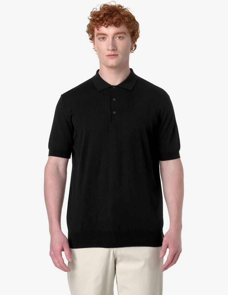 Polo K-Way Pleyne Negro Hombre