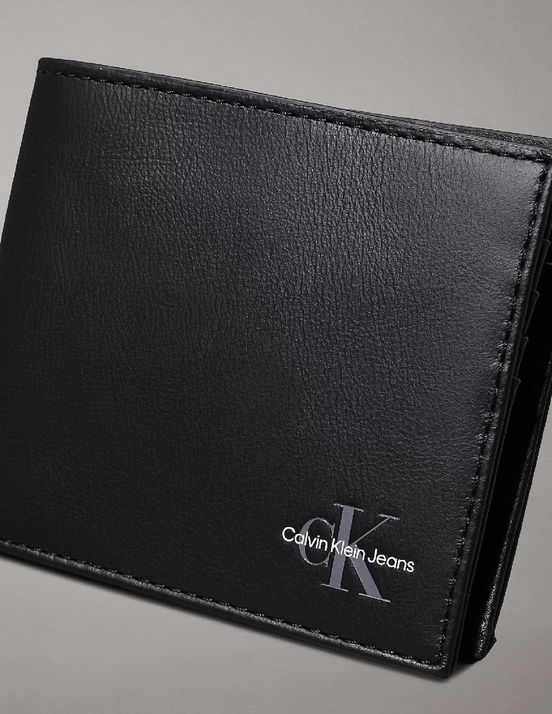 Cartera Billetero Calvin Klein Jeans con Logo Negra Hombre 9 x 10