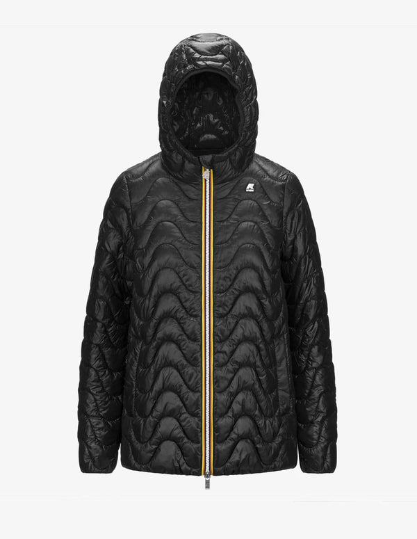 Anorak K-Way Madlaine Quilted Warm Negro Mujer