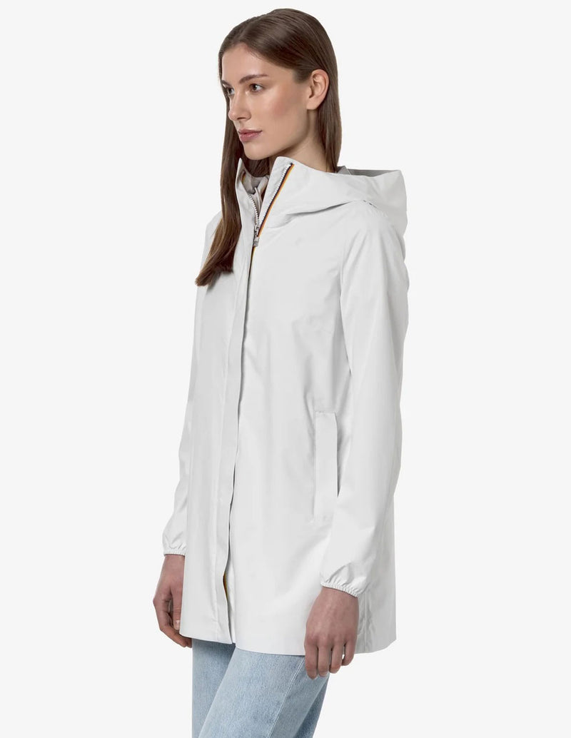 Chaqueta K-Way Sophie Impermeable Blanca Mujer