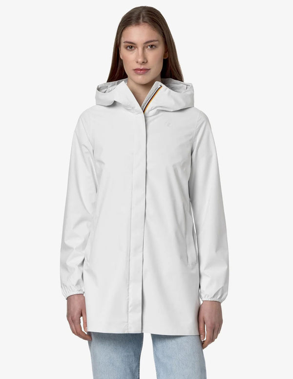 Chaqueta K-Way Sophie Impermeable Blanca Mujer