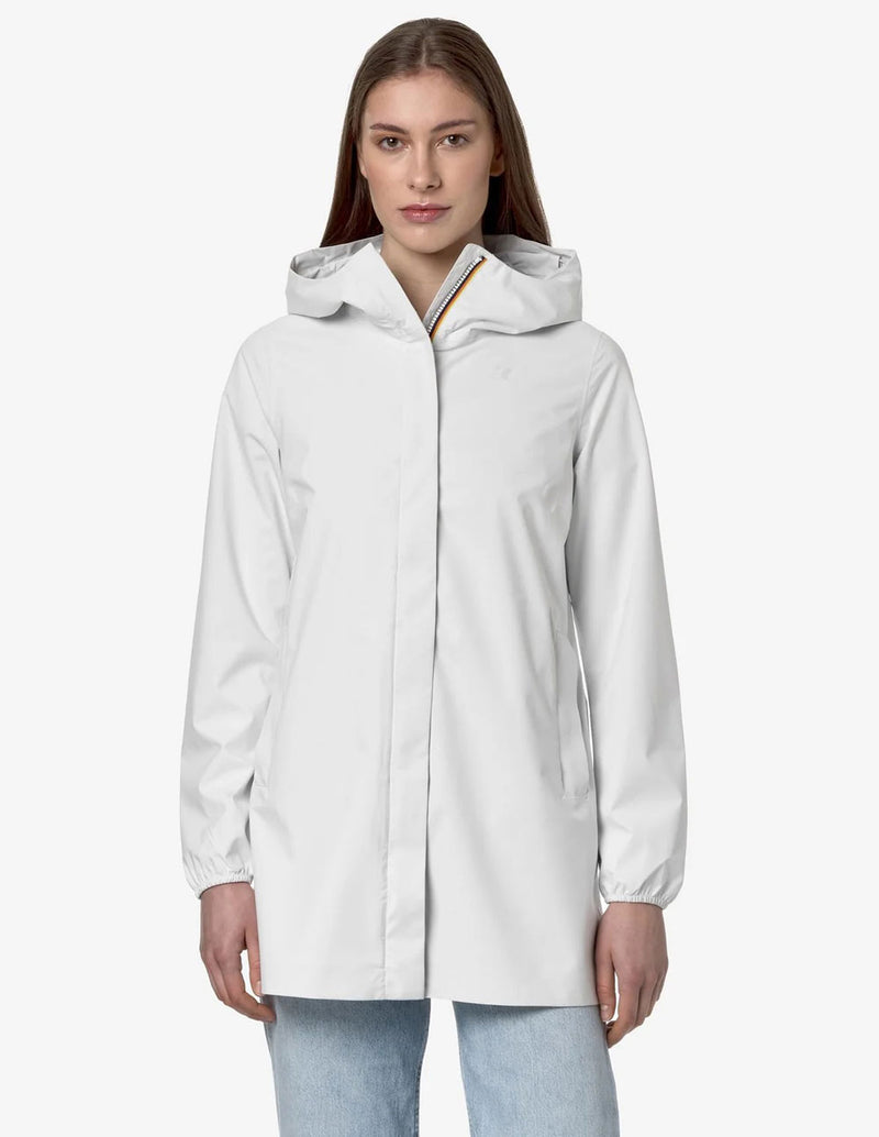 Chaqueta K-Way Sophie Impermeable Blanca Mujer