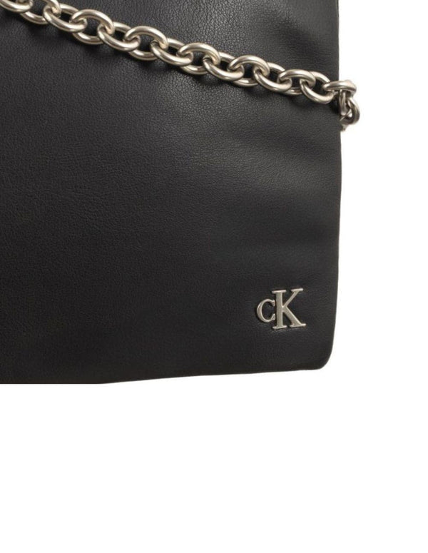 Bolso Calvin Klein Jeans Micro Mono Chain Camera Negro Mujer