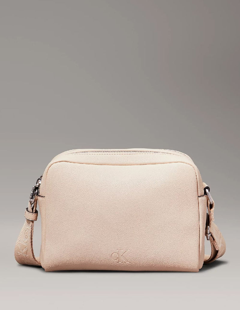 Bolso Calvin Klein Jeans con Logo Beige Mujer 16 x 21 x 9