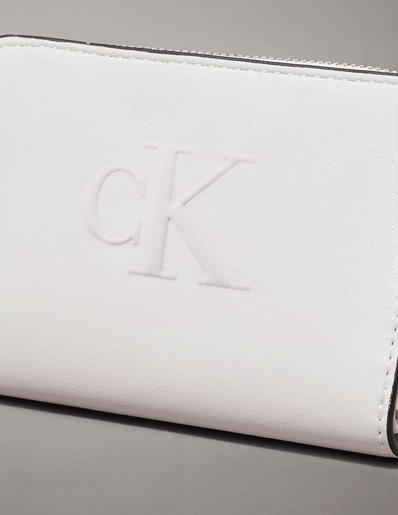 Cartera Calvin Klein Jeans con Logo Gris Mujer 11 x 8 x 3