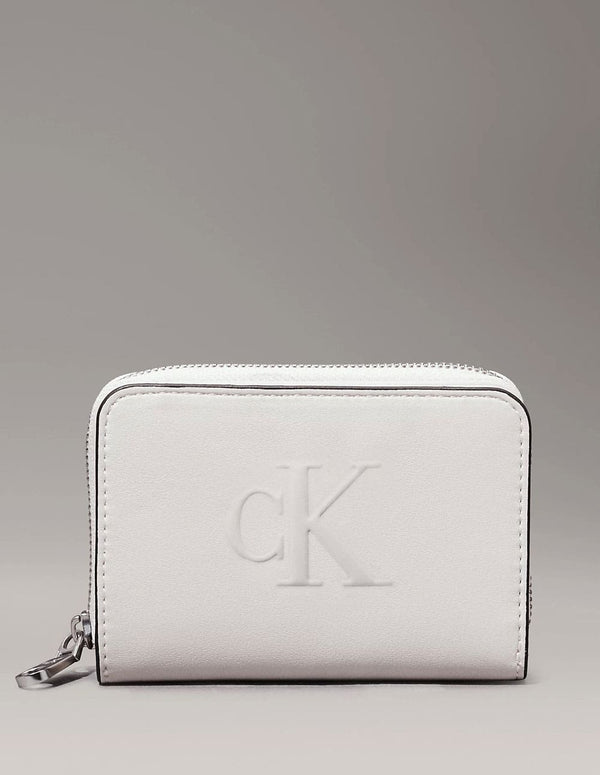 Cartera Calvin Klein Jeans con Logo Gris Mujer 11 x 8 x 3