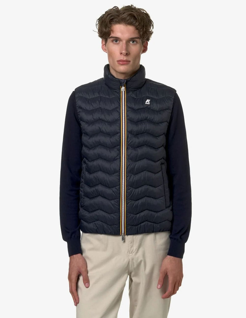 Chaleco K-Way Valen Quilted Warm Azul Hombre