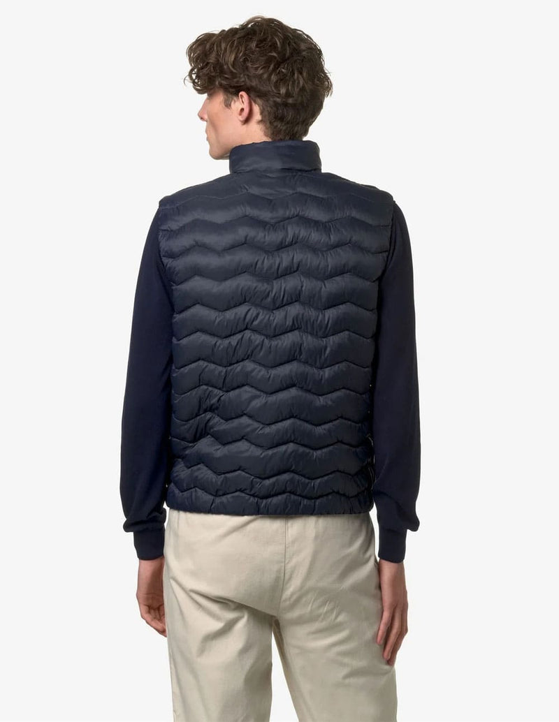 Chaleco K-Way Valen Quilted Warm Azul Hombre