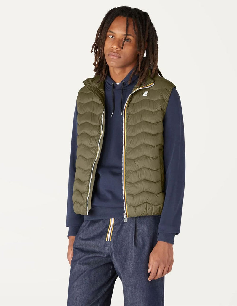 Chaleco K-Way Valen Quilted Warm Verde Hombre