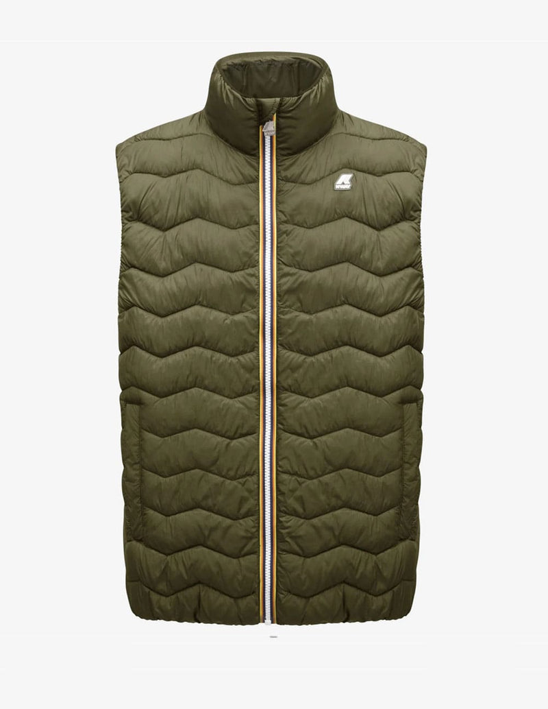 Chaleco K-Way Valen Quilted Warm Verde Hombre