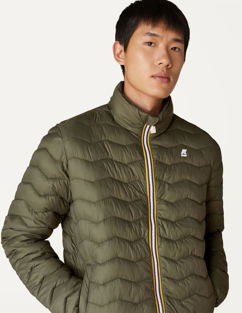 Chaqueta K-Way Valentino Quilted Warm Verde Hombre