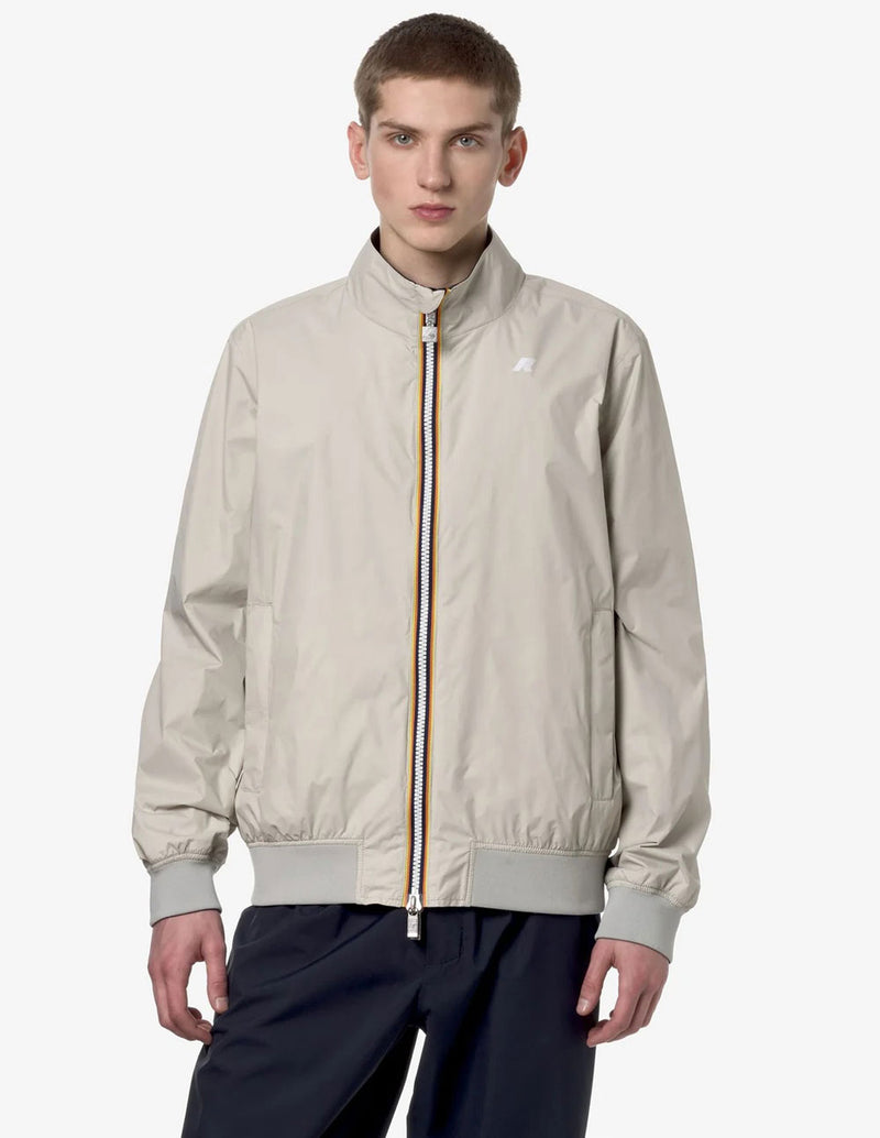Chaqueta K-Way Arsene Plus.2 Reversible Beige y Azul Hombre