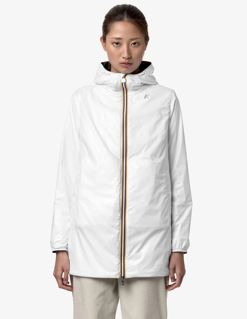 Chaqueta K-Way Plus.2 Sophie Reversible Negra y Blanca Mujer
