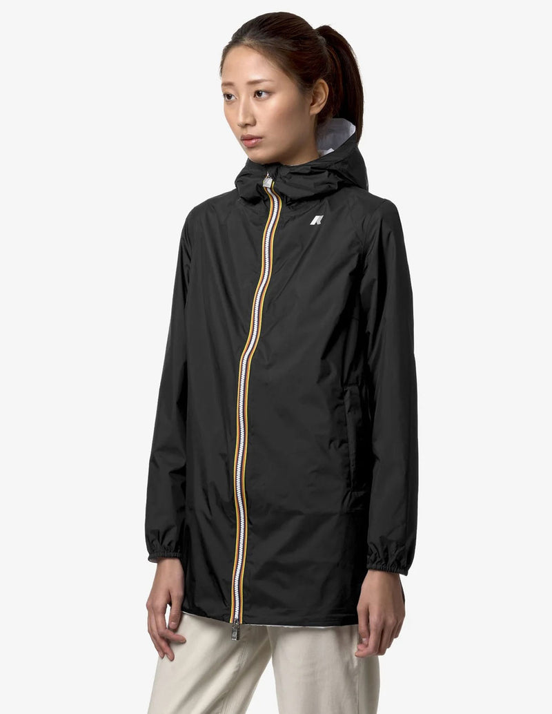 Chaqueta K-Way Plus.2 Sophie Reversible Negra y Blanca Mujer