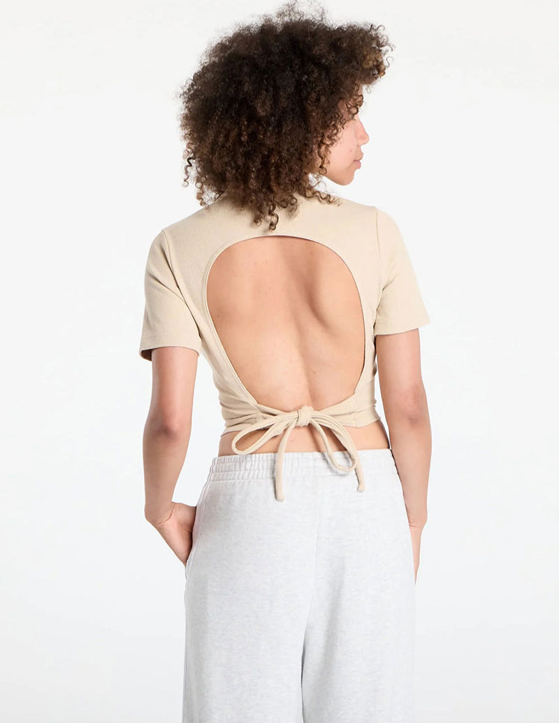 Camiseta adidas Campus 2000 Beige Mujer