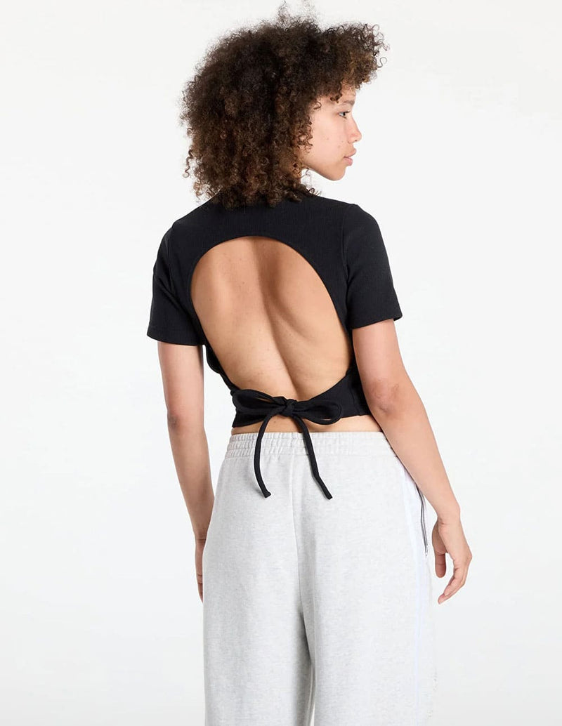 Camiseta adidas Campus 2000 Negra Mujer