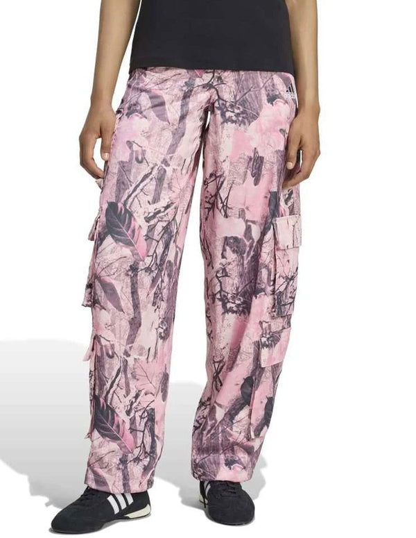 Pantalón adidas Camo Print Satin Rosa Mujer