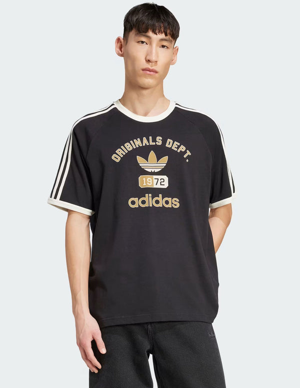 Camiseta adidas 3-Stripes Dept.Graphic Negra Hombre
