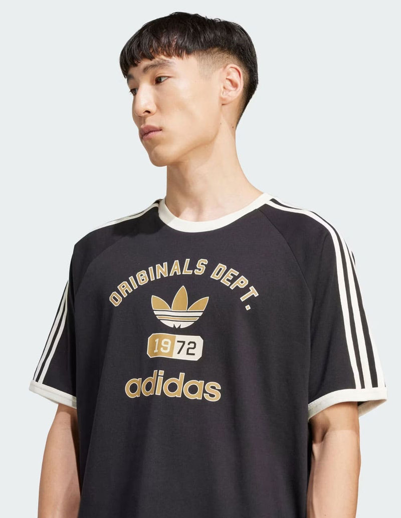 Camiseta adidas 3-Stripes Dept.Graphic Negra Hombre
