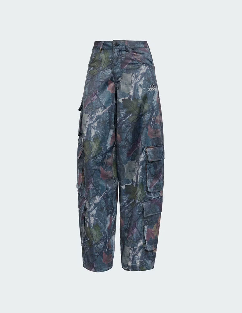 Pantalón adidas Leaf Camo Print Satin Azul Mujer