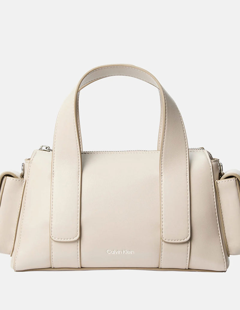 Bolso Calvin Kelin Jeans de Mano Cruzado Gris Mujer 15 x 24 x 7