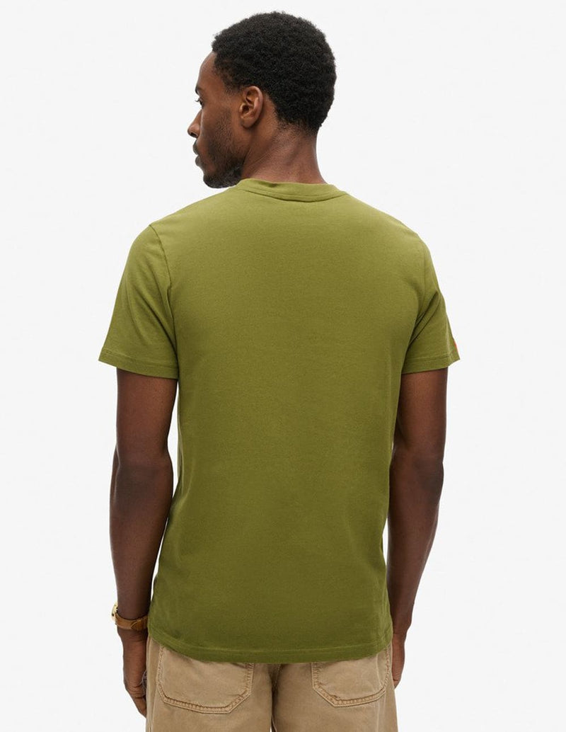 Camiseta Superdry Osaka 6 Narrative Verde Hombre