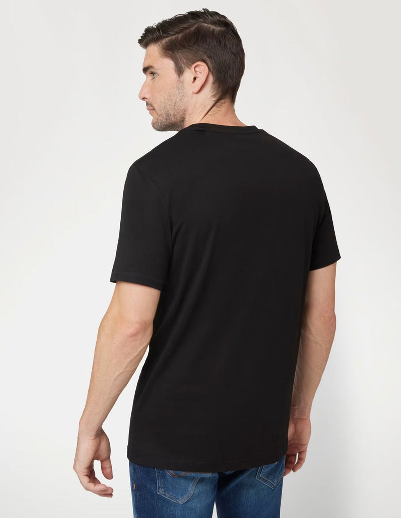 Camiseta GUESS con Logo Negra Hombre