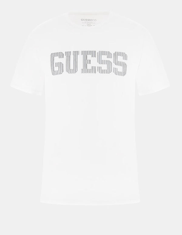 Camiseta GUESS con Logo Blanca Hombre