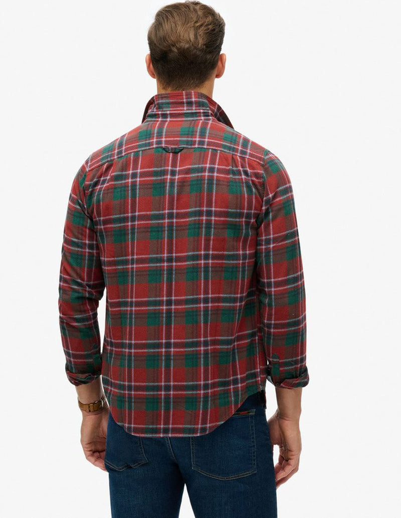 Camisa Superdry de Cuadros Roja Hombre