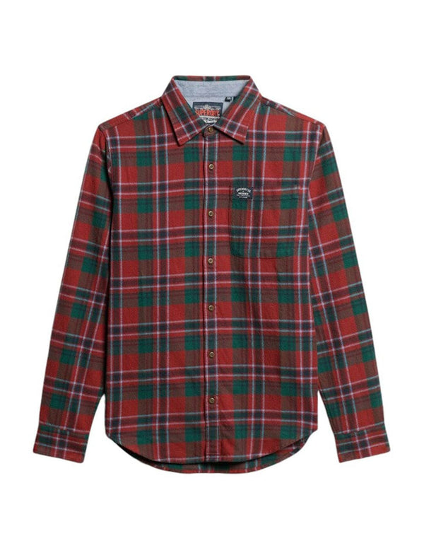 Camisa Superdry de Cuadros Roja Hombre