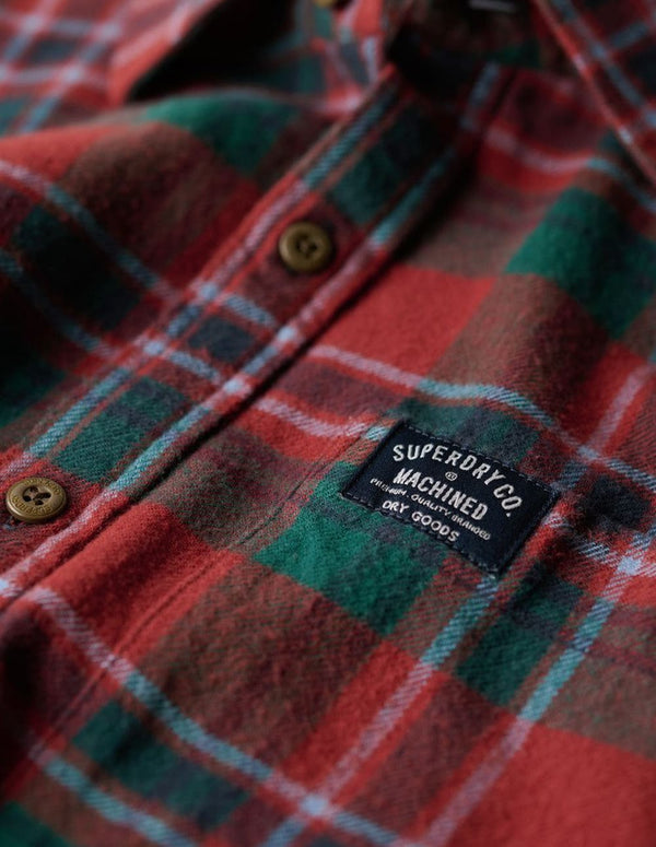 Camisa Superdry de Cuadros Roja Hombre