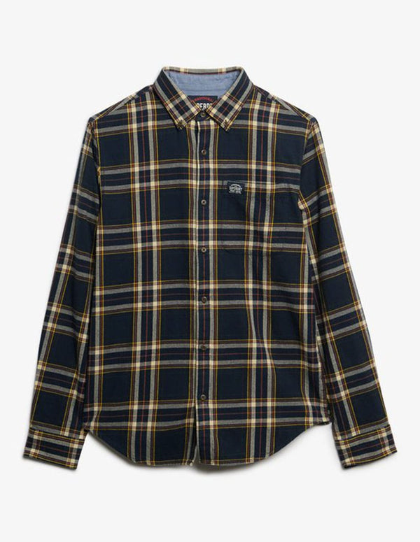 Camisa Superdry Lumberjack de Cuadros Azul Hombre