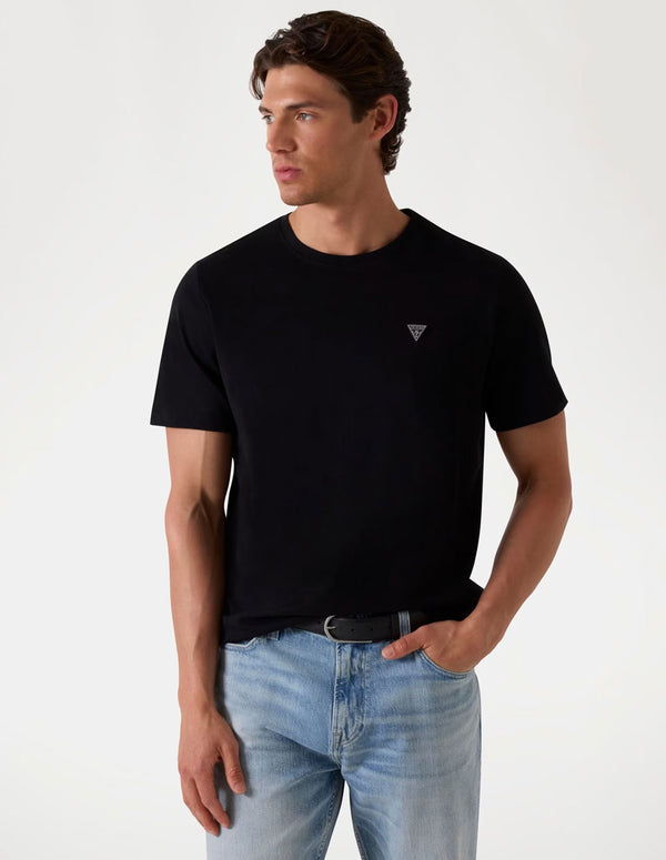 Camiseta GUESS con Logo Negra Hombre