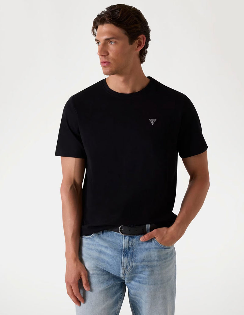 Camiseta GUESS con Logo Negra Hombre