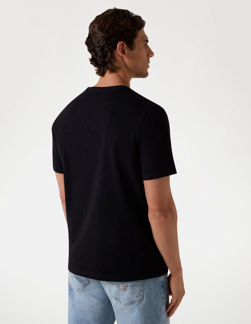 Camiseta GUESS con Logo Negra Hombre