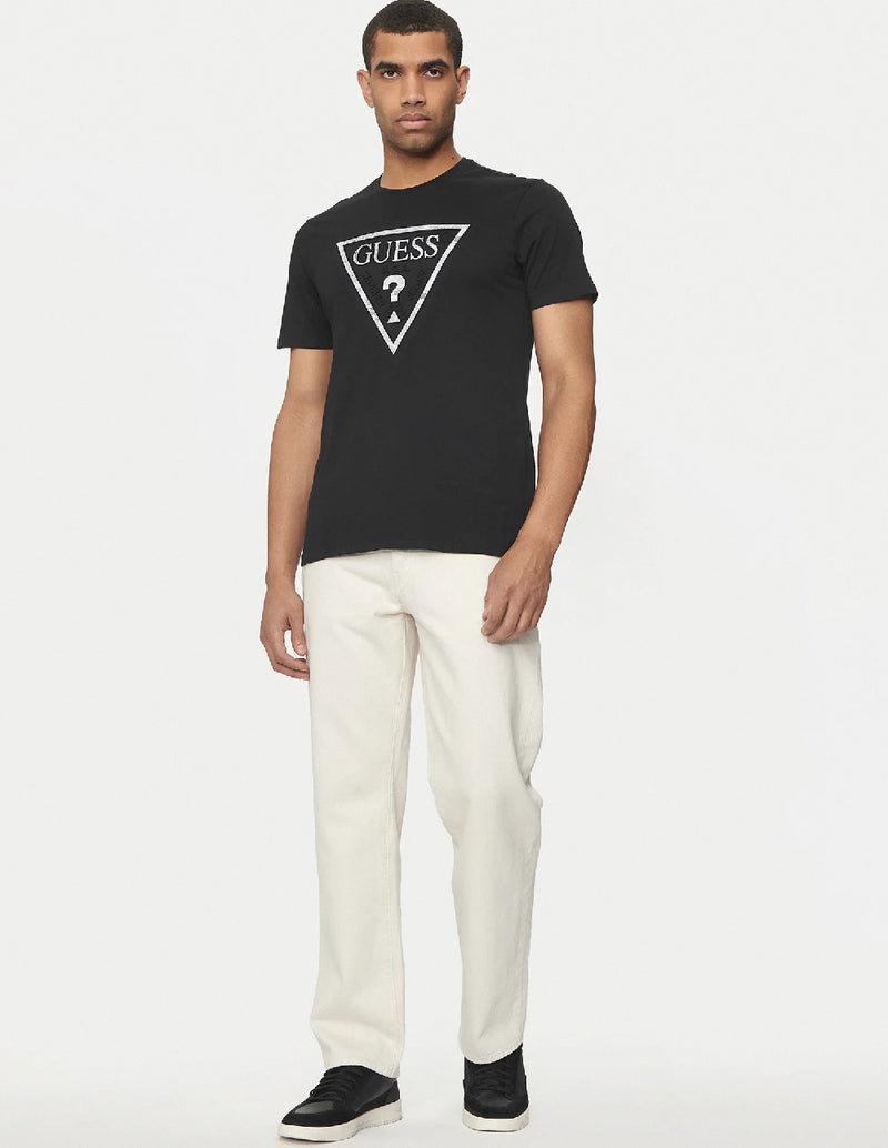 Guess Mexico Camiseta Guess Negra Hombre Camisa Negra Guess