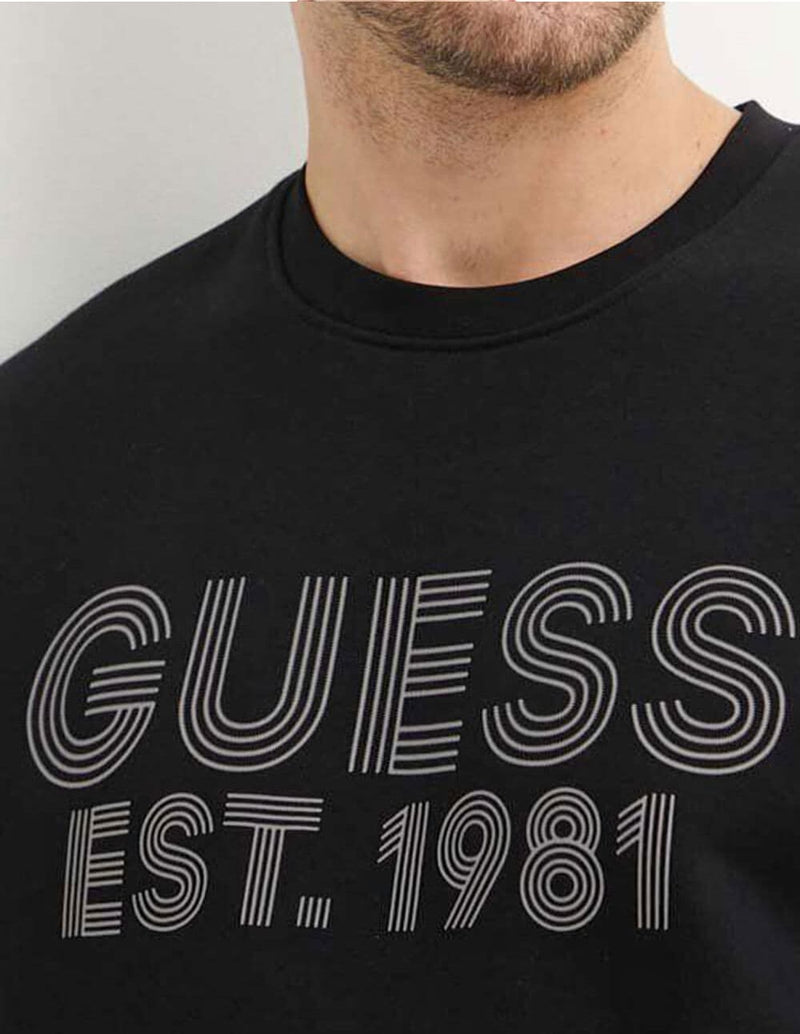 Sudadera GUESS Beau Negra Hombre