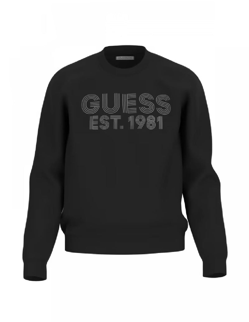 Sudadera GUESS Beau Negra Hombre