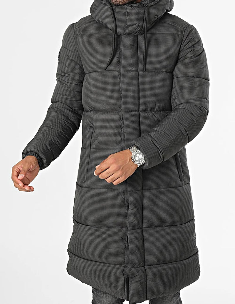 Plumas Superdry Ripstop Longline Gris Hombre