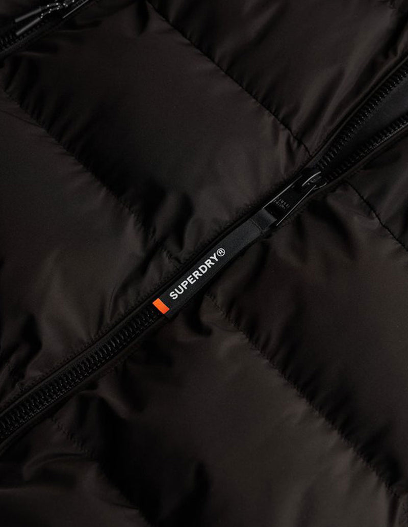 Plumas Superdry con Capucha Sports Negro Hombre