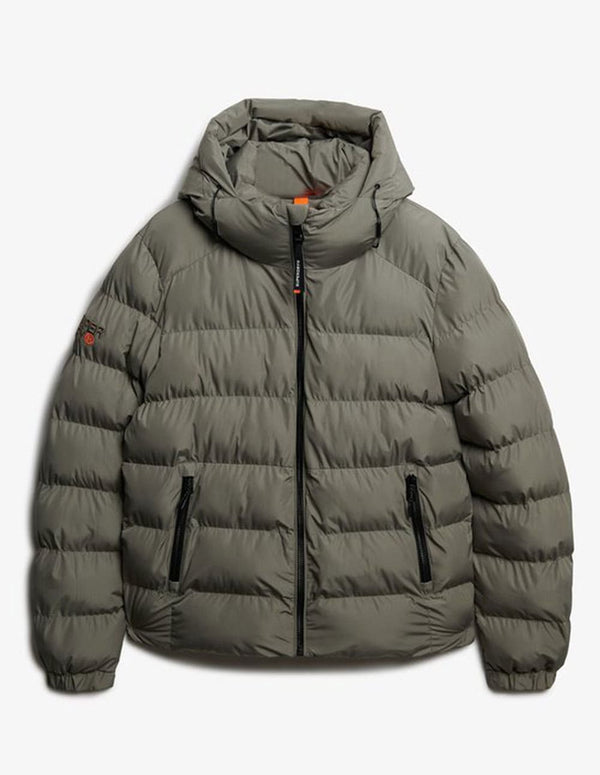 Plumas Superdry con Capucha Sports Verde Claro Hombre